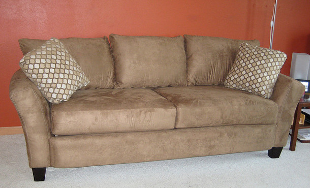 how to effortlessly clean a suede sofa at home