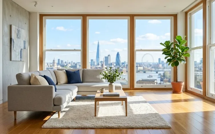 Bright furnished London flat prepared for a tenancy handover