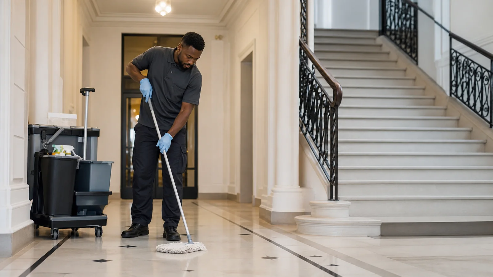 Professional communal area cleaning service in London