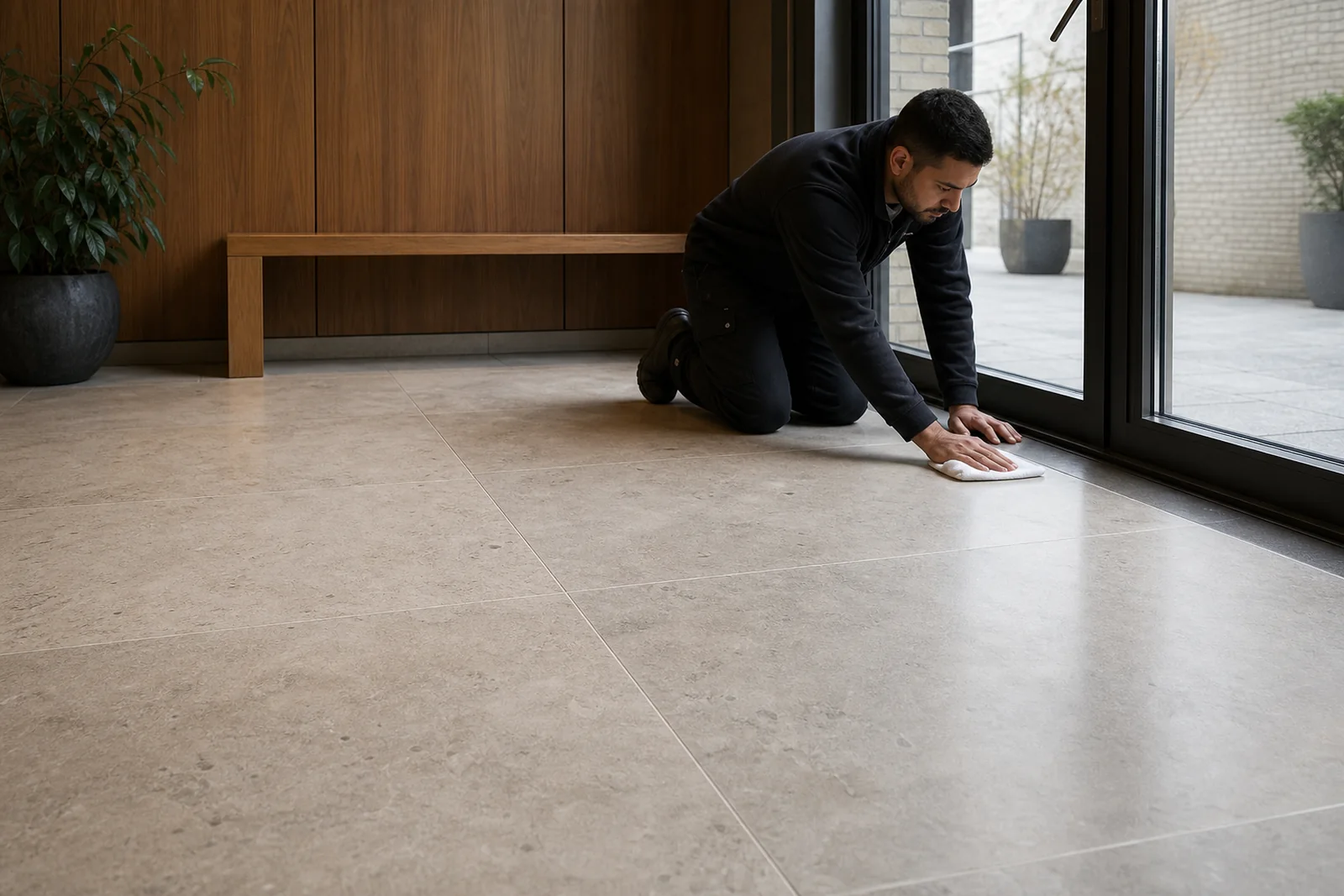 Professional hard floor cleaning for sealed flooring in a London property