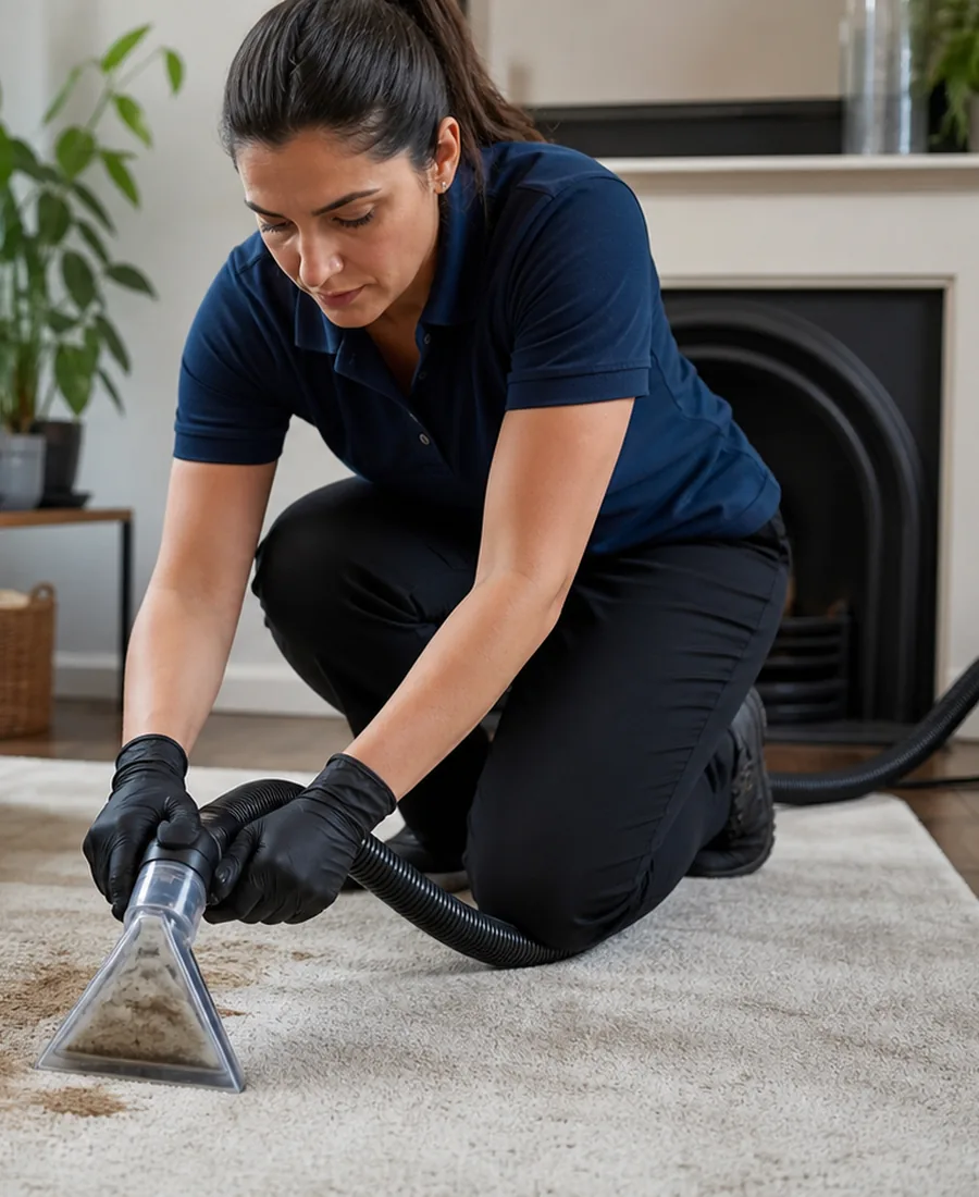Detailed pet stain and odour removal work
